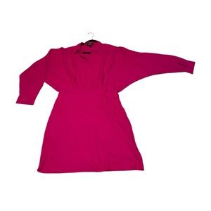 Express portofino shirt dress in hot pink